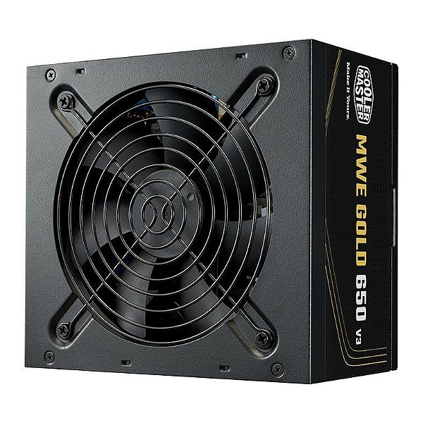 Fonte Cooler Master ATX 3.1 650W MWE Gold 650 V3 PFC Ativo 80 Plus Gold MPE-6502-ACAAG-3BBR