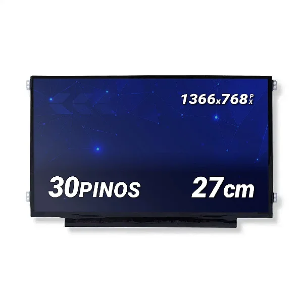 Tela para Notebook 11.6" Polegadas Slim 1366 x 768 (HD) 30 Pinos Direito