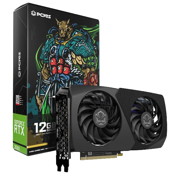 Placa de Vídeo GPU RTX 3060 12GB GDDR6 192bit Graffiti Projeto Edge PcYes - Pvrtx3060Bl2F