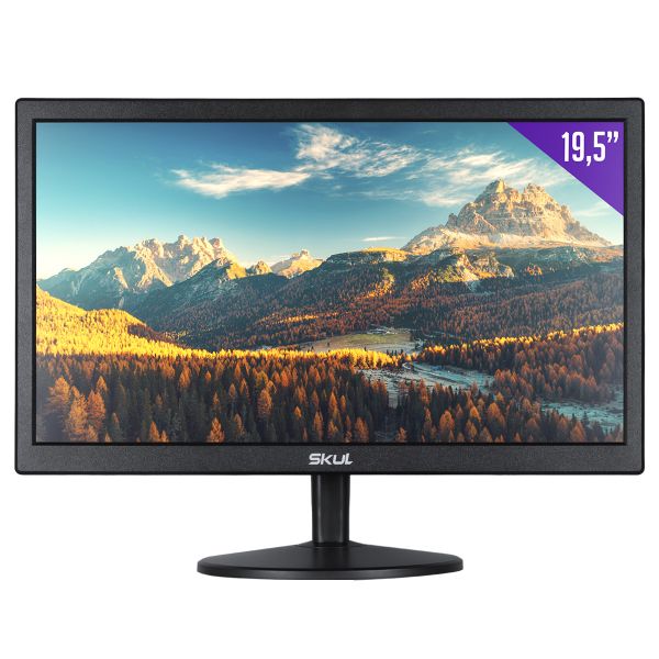 Monitor de 19.5" PcYes Skul 1600x900 Vga e Hdmi Vesa - SM1955MS
