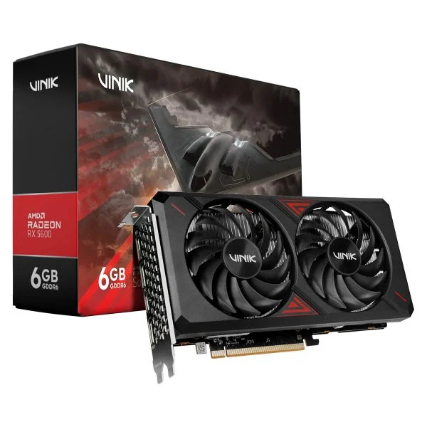 Placa de Vídeo GPU 6Gb Rx 5600 DDR6 192Bits Vinik Pcyes Gpuvk56006Gb2F