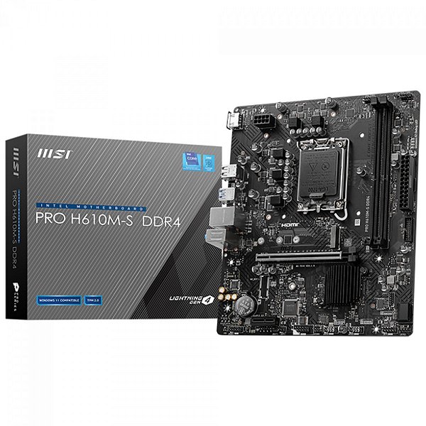 Placa Mae Intel (LGA1700) MSI Pro H610M-S DDR4 M2 DDR4, HDMI