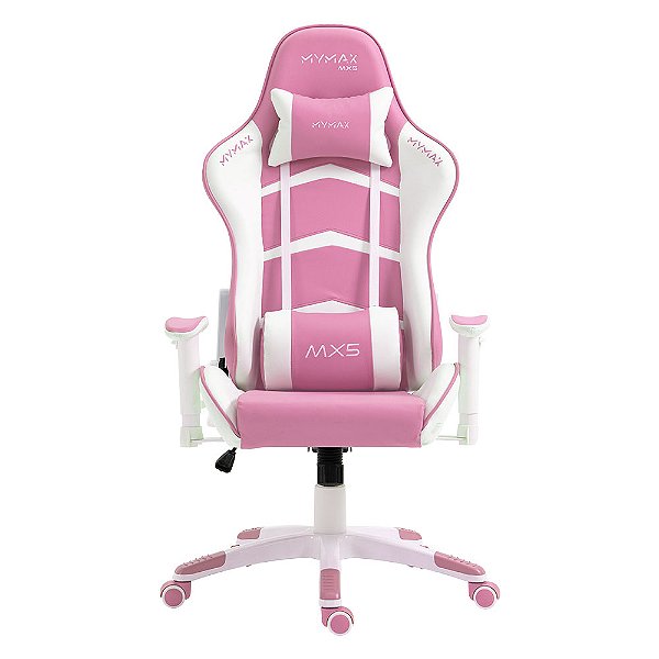 Cadeira Gamer Mymax MX5 Branco e Rosa  MGCH-MX5/PK