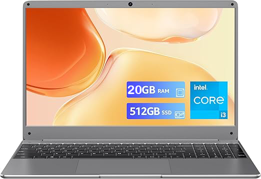 Notebook Bitecool Intel Core i3-5005U 20GB de RAM SSD de 512 GB IPS FHD WiFi BT5.0 Windows 11 + Office 2021