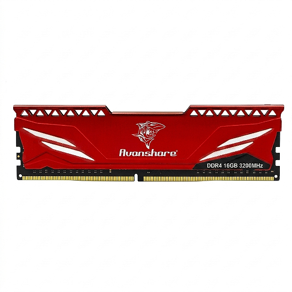 Memoria para Desktop DDR4 16GB 3200Mhz Avanshare com Dessipador Vermelho