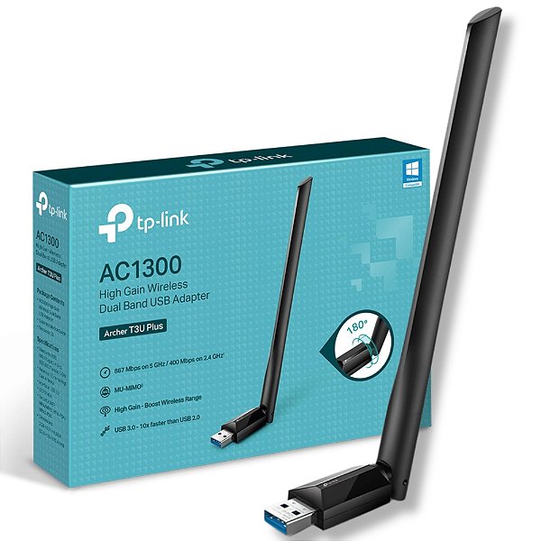 Adaptador Wireless USB  AC1300 Archer T3U  Plus- TP-Link