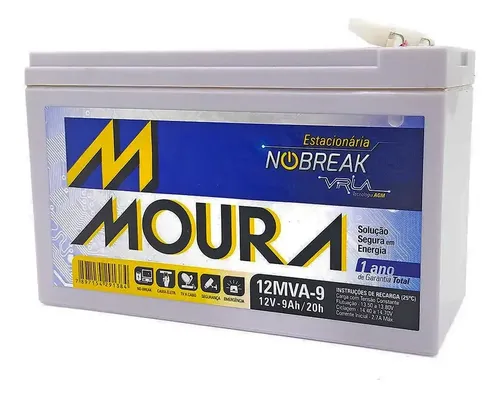 Bateria para Nobreak 12V 9Ah Moura