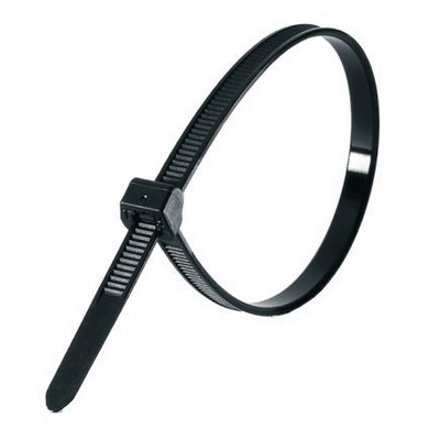 Abraçadeira Nylon 7,6 X 400mm C/100 Unidades Preta