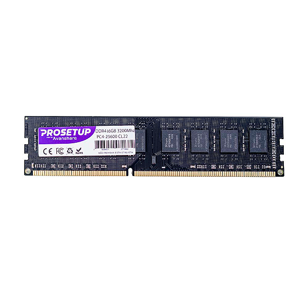 Memoria para Desktop DDR4 16GB 3200Mhz Prosetup Avanshare