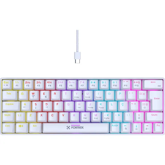 Teclado Gamer Mecânico Fortrek Gravity 65 Compact Switch Outemu Red W
