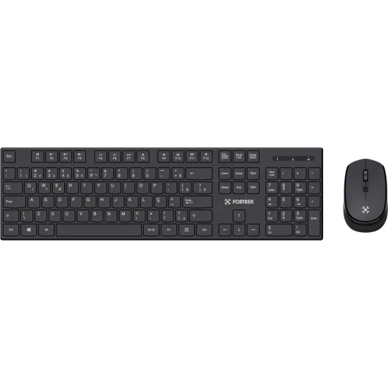 Teclado Sem Fio Office Fortrek CW11 Preto ABNT2 Preto
