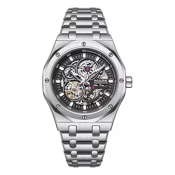 Relógio WSC Mark Fairwhale Skeleton Preto FW-6840-S2