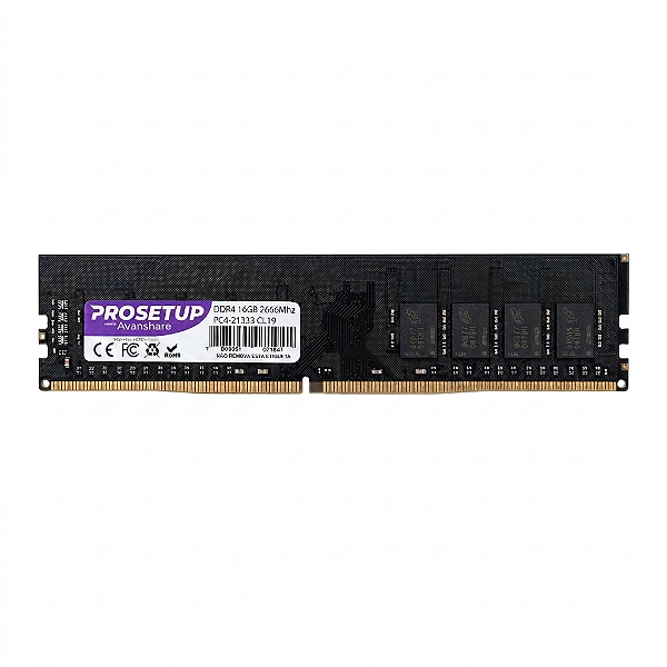 Memoria para Desktop DDR4 16GB 2666Mhz CL19 PC4-2666 Prosetup Avanshare