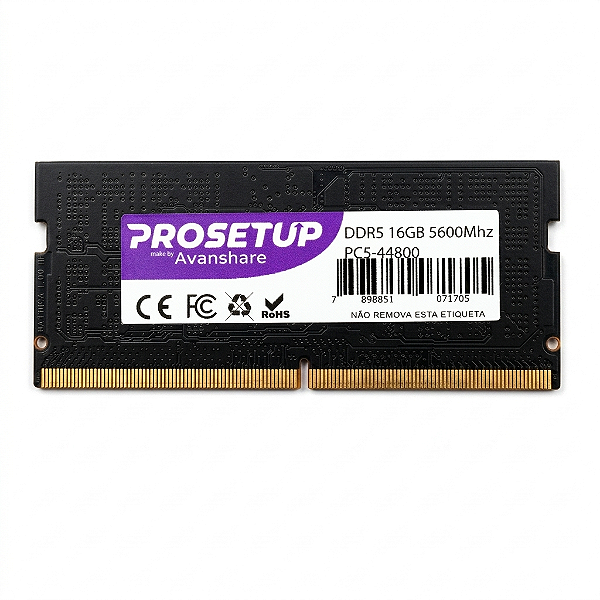 Memoria para Notebook DDR5 16GB 5600Mhz PC5-44800 Prosetup Avanshare