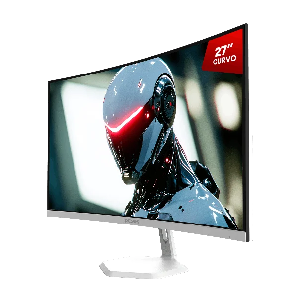 Monitor Gamer Pcyes Quartzo Q27C 27" Curvo Fhd Va 100Hz 5Ms Hdmi/Vga Freesync White Ghost Pmgq27C100Wg