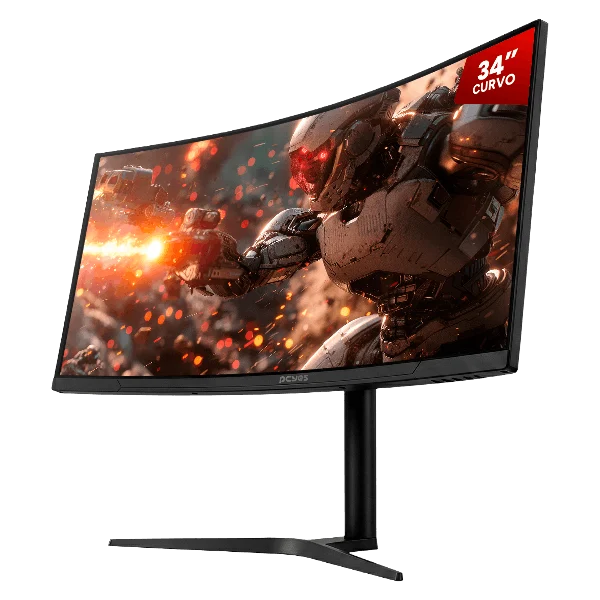 Monitor Gamer Pcyes Z-Max Z34C 34" Curvo Wqhd 165Hz 1Ms Hdmi/Dp/Has Freesync Black Vulcan Pmgz34C165Bv