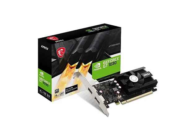 Placa de Video GPU 4GB GT 1030 4GD4 LP OC DDR4 64 BITS MSI - 912-V812-098