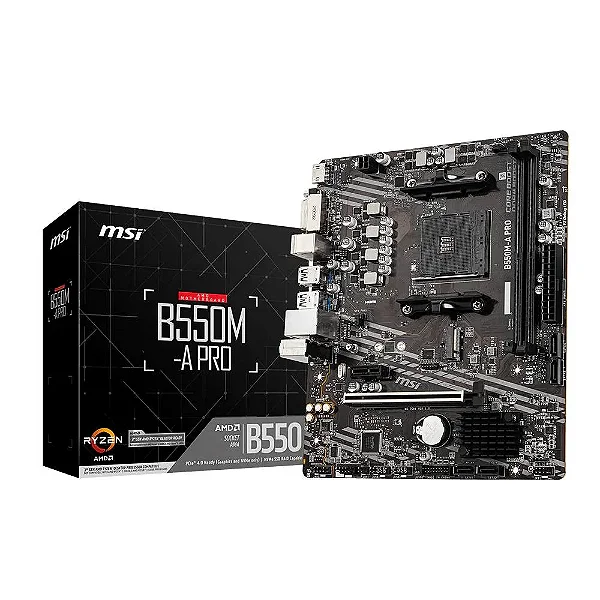 Placa Mae AMD (AM4) MSI B550M-A PRO, DDR4, DVI, HDMI