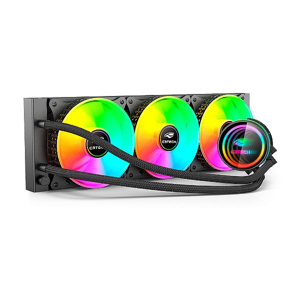 Water Cooler FC-W360RGB Preto C3Tech Gaming