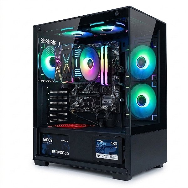 Computador Prosetup G-Shield Ryzen 5 2400G 8GB DDR4 RGB SSD 480GB FT500W Windows 11 + Brinde
