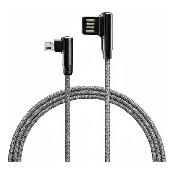 Cabo para Celular USB  X  V8 - 1,20 Metros 90 Grau Shinka