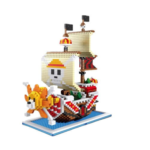 Barco Thousand Sunny One Piece - Mini Blocos de Montar