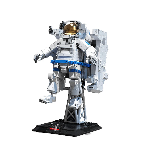 Conjunto Blocos de Montar Astronauta 32cm - Exploração do Espaço