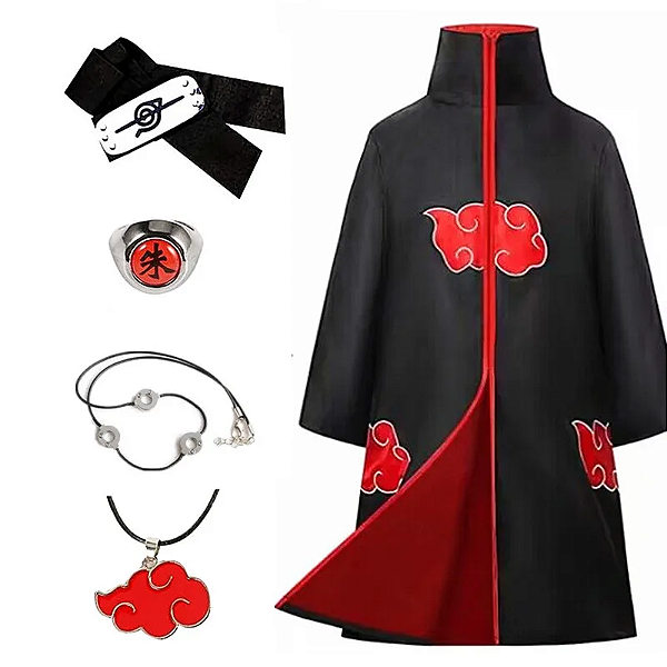 Cosplay Completo Itachi Uchiha Akatsuki - Naruto Shippuden