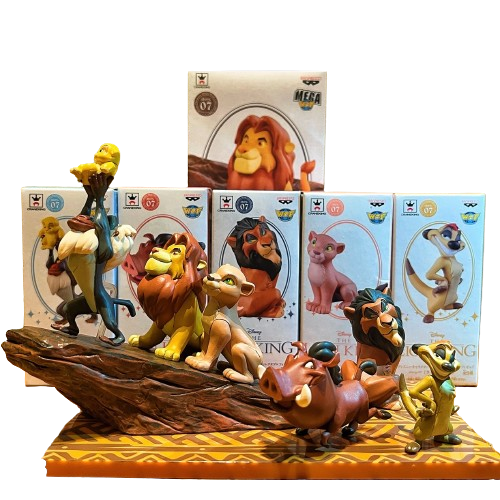 Diorama Completo O Rei Leão 6 Figures - Banpresto Bandai