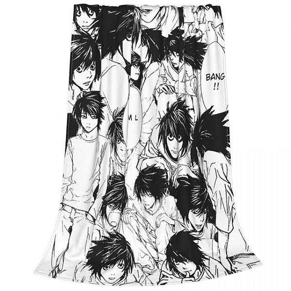 Manta Microfibra Cobertor L Lawliet Death Note 125x100cm - Animes