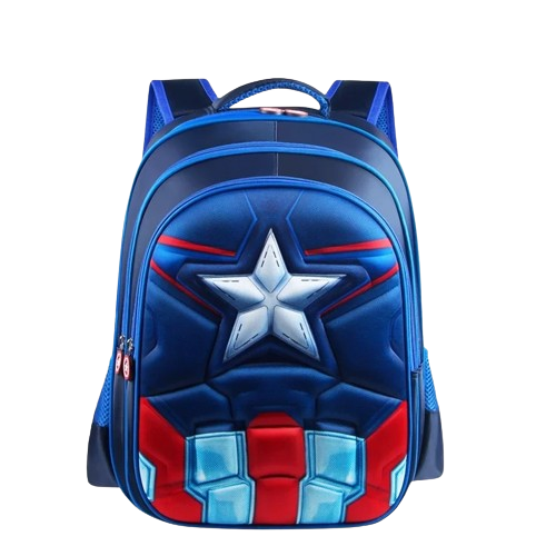 Mochila Escolar Capitão América 3D