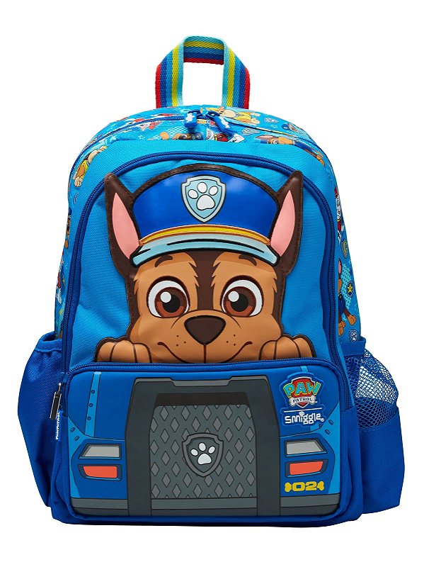 Mochila Escolar Infantil Chase Patrulha Canina Original Smiggle