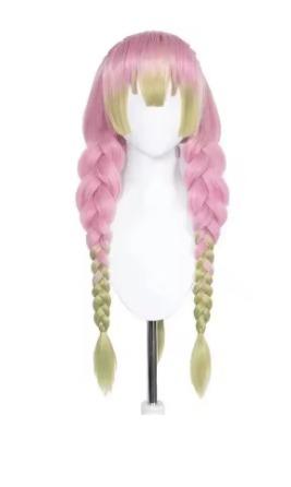 Peruca Mitsuri cosplay Demon Slayer