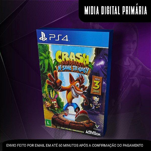 Crash Bandicoot N. Sane Trilogy Ps4 Mídia Digital (Primária)