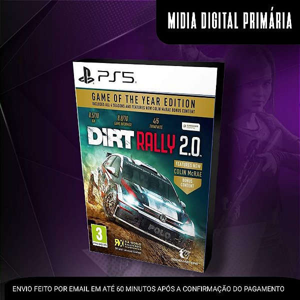 DiRT Rally 2.0 Game of the Year Edition Ps5 Mídia Digital (Primária) (Retrocompatível)