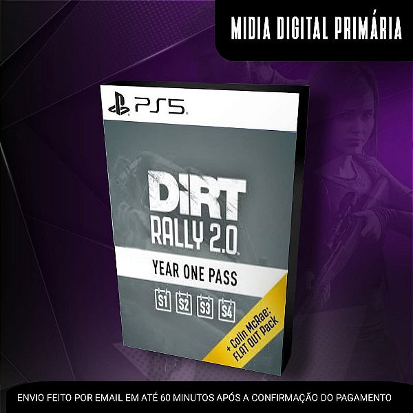 DiRT Rally 2.0: Year One Pass Ps5 Mídia Digital (Primária) (Retrocompatível)
