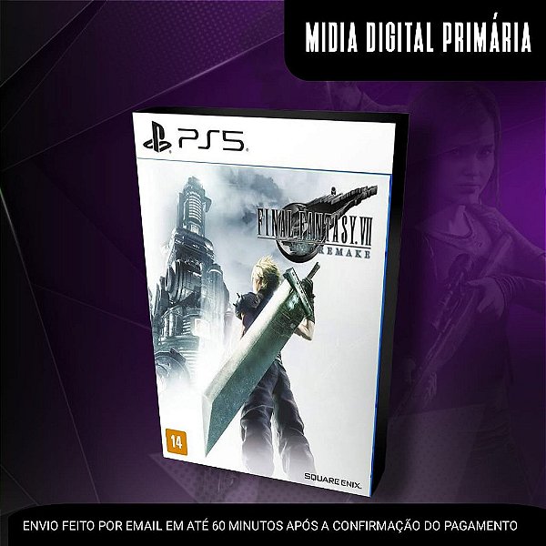 FINAL FANTASY VII REMAKE Ps5 Mídia Digital (Primária) (Retrocompatível)
