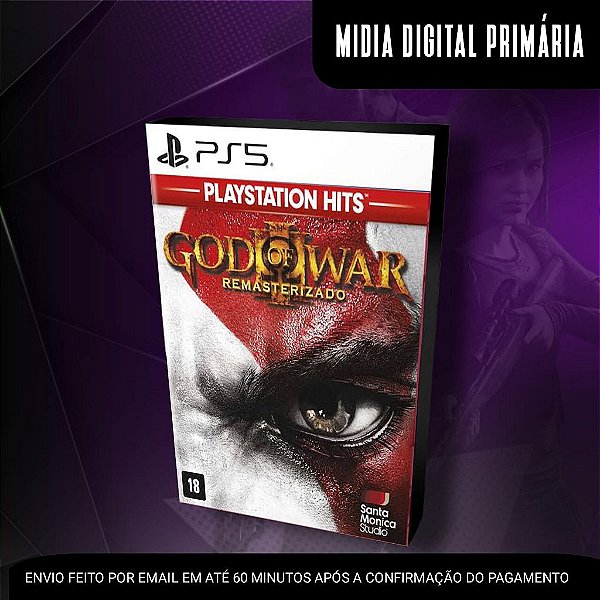 God Of War 3 Ps5 Mídia Digital (Primária) (Retrocompatível)