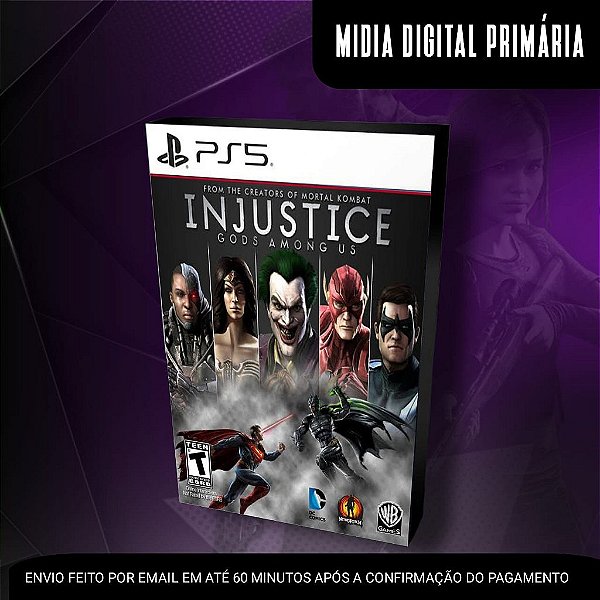 Injustice Gods Among Us Ps5 Mídia Digital (Primária) (Retrocompatível)