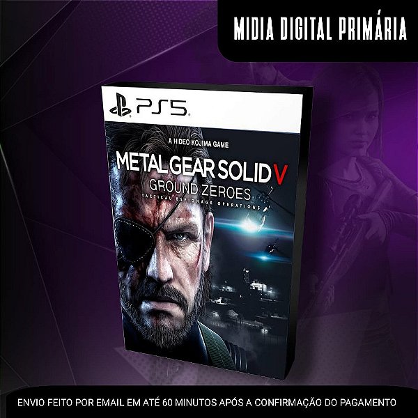 Metal Gear Solid V Ground Zeroes Ps5 Mídia Digital (Primária) (Retrocompatível)