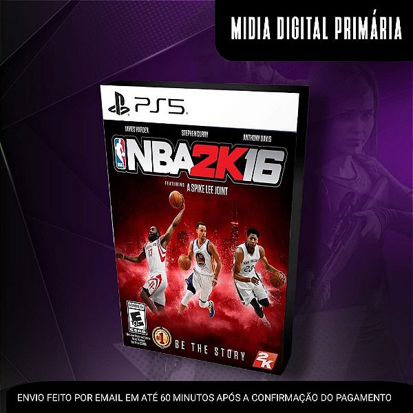 NBA 2K16 Ps5 Mídia Digital (Primária) (Retrocompatível)