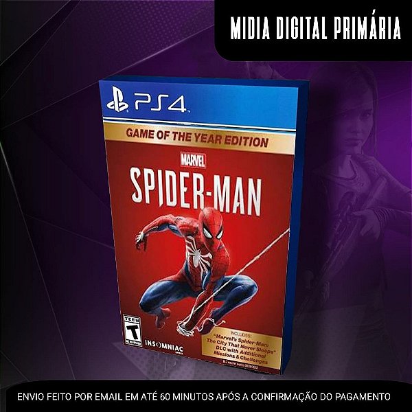 Spider Man: Game of the Year Edition Ps4 Mídia Digital (Primária)