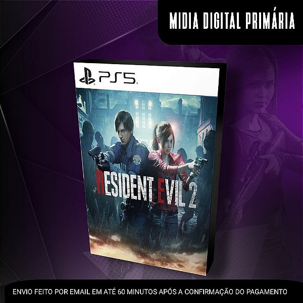 Resident Evil 2 Remake Ps5 Mídia Digital (Primária) (Retrocompatível)