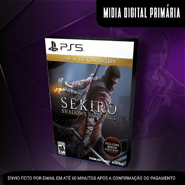 Sekiro: Shadows Die Twice - Edição G.O.T.Y Ps5 Mídia Digital (Primária) (Retrocompatível)