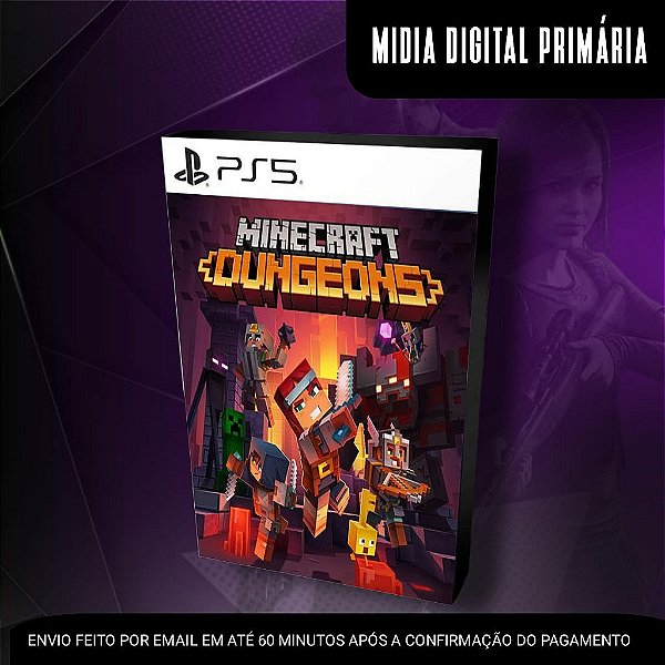 Minecraft Dungeons Ps5 Mídia Digital (Primária) (Retrocompatível)