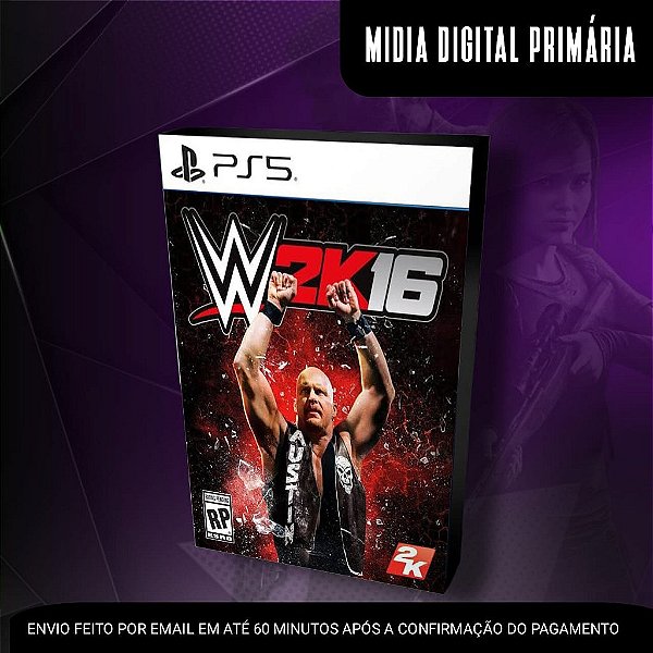 WWE 2K16 Ps5 Mídia Digital (Primária) (Retrocompatível)