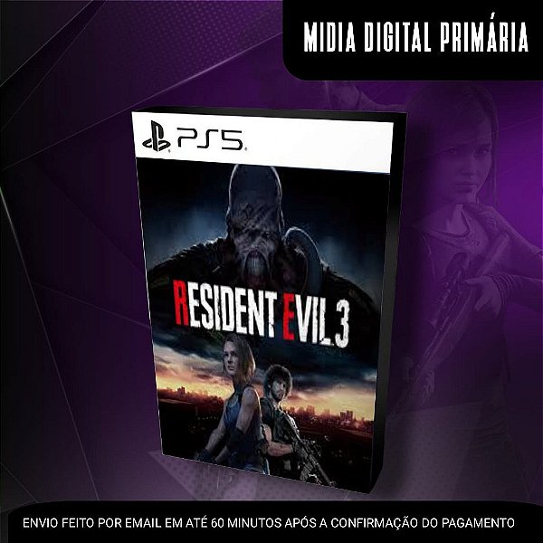 Resident Evil 3 Remake Ps5 Mídia Digital (Primária) (Retrocompatível)