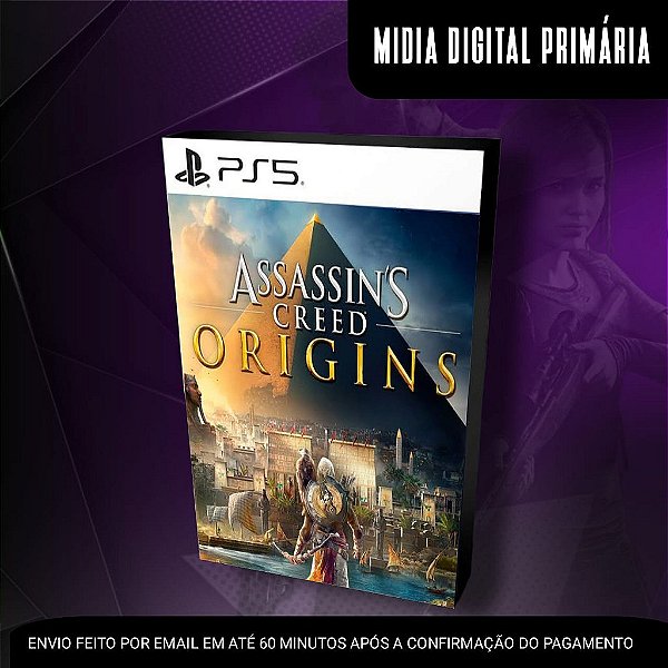 Assassin’s Creed Origins Ps5 Mídia Digital (Primária) (Retrocompatível)