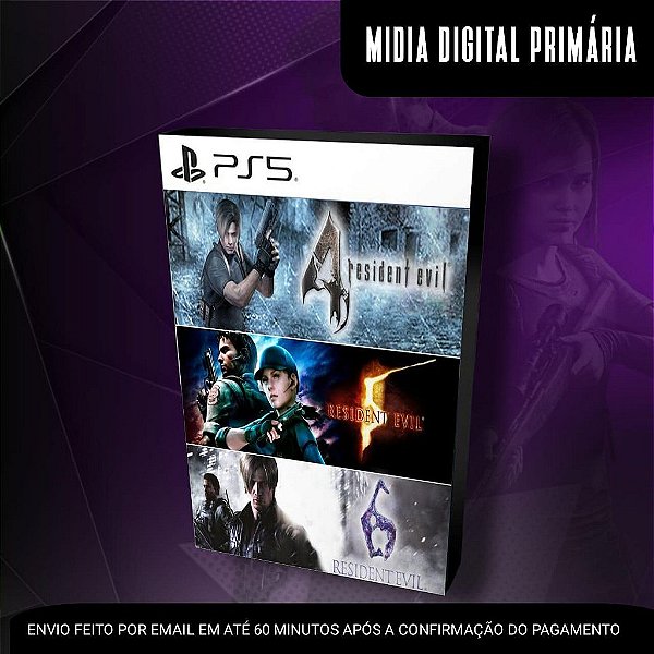 Resident Evil 4+5+6 Ps5 Mídia Digital (Primária) (Retro)