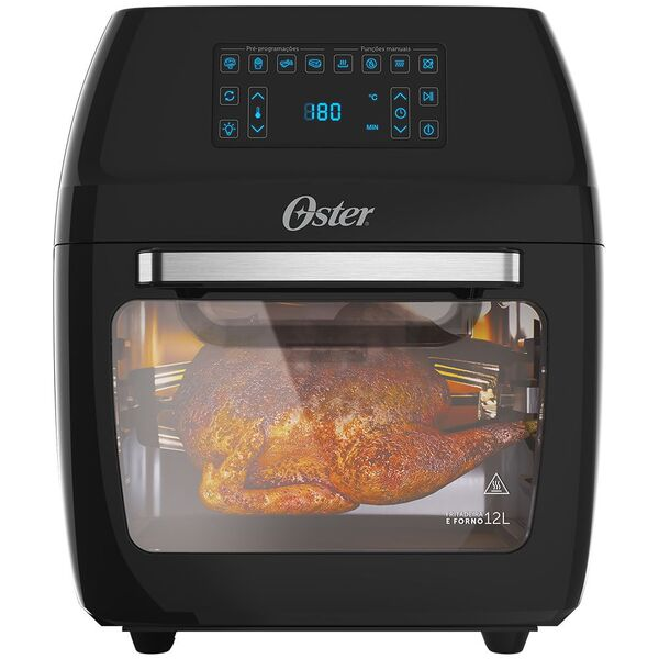Fritadeira Elétrica Sem Óleo Oster 12 Litros Preta 220v Ofrt780